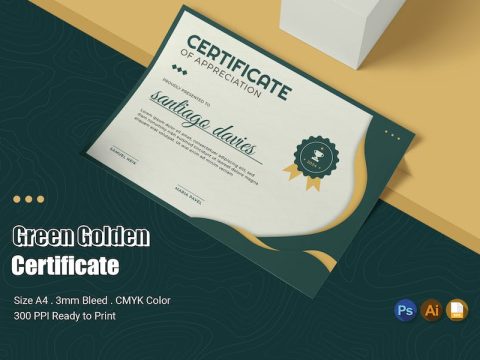 Green Golden Certificate EXVBE6A