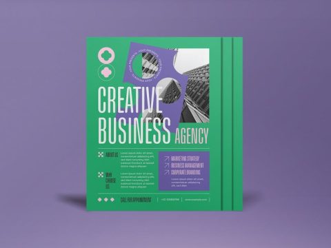 Green Minimalist Creative Business Agency Flyer YNJGX4N