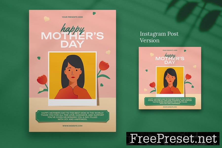 Hanama - Happy Mother's Day Flyer Set MXDE5WN