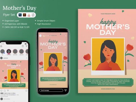 Hanama - Happy Mother's Day Flyer Set MXDE5WN