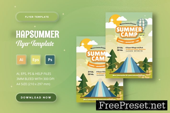 Hapsummer - Flyer template JL3WTC8