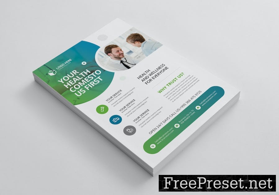 Health Flyer Template W8JDFBD