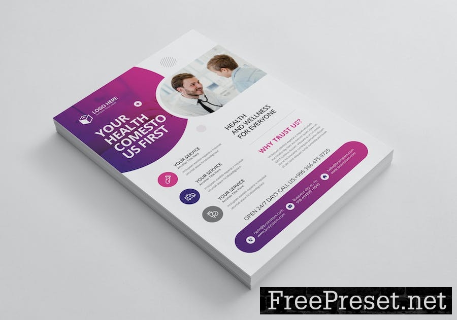 Health Flyer Template W8JDFBD