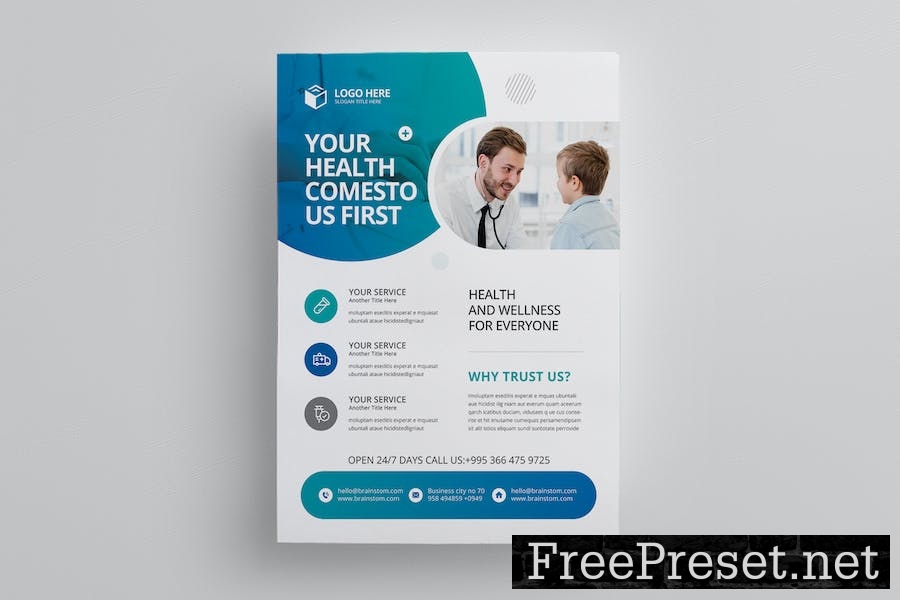 Health Flyer Template W8JDFBD