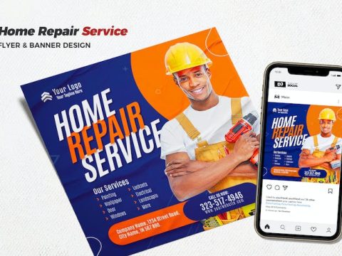 Home Repair Service Flyer R3YB723