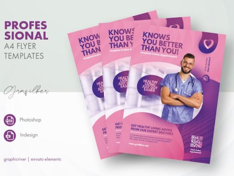 Hospital Doctor Flyer Templates FYY59AZ