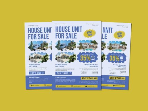 House Unit For Sale Flyers 87SYW6B