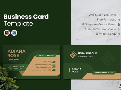 Human Resource Business Card 8L3XJ4U