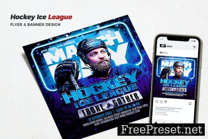 Ice Hockey Flyer CYHZMKP