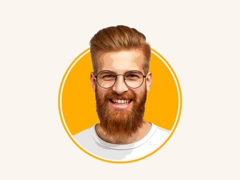 Illustration Circle Profile Picture Photoshop Mockup 40382829