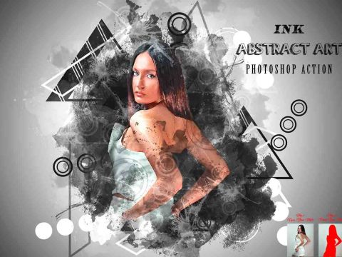 Ink Abstract Art Photoshop Action 12775104