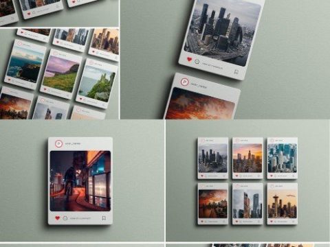 Instagram Post Mockup Set 01