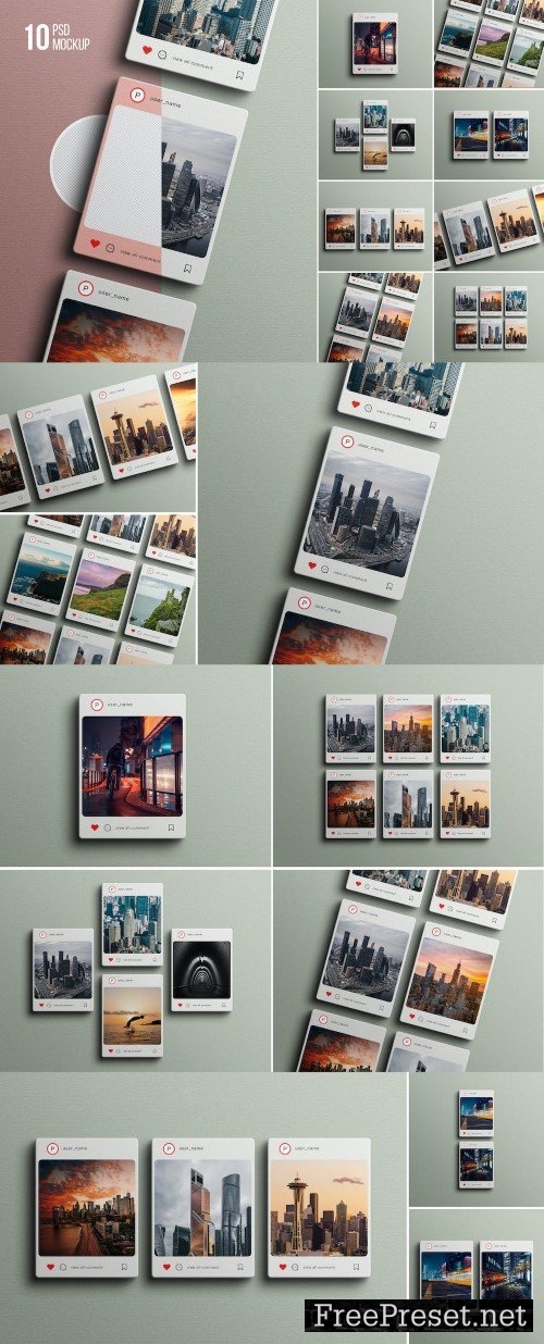 Instagram Post Mockup Set 01