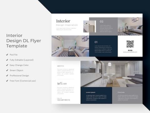 Interior Design DL Flyer L2A3PHP