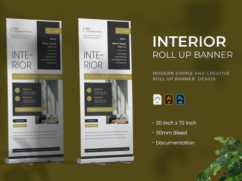 Interior - Roll Up Banner LUM4WUE