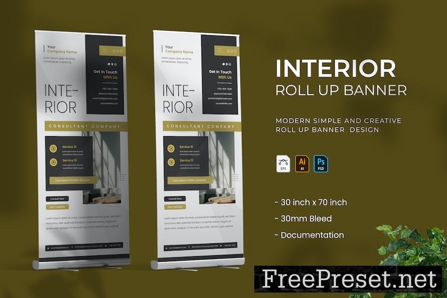 Interior - Roll Up Banner LUM4WUE