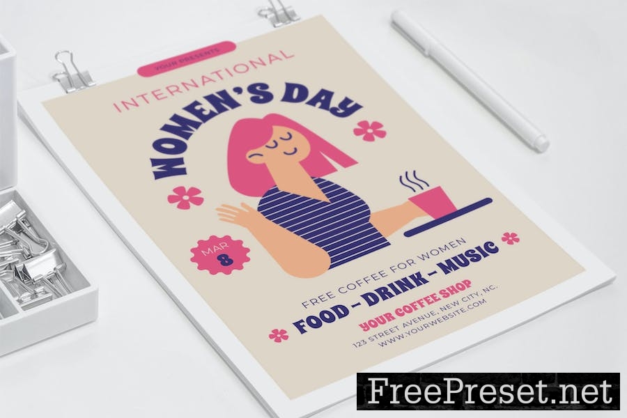 International Womens Day Free Coffee EKA2VLY