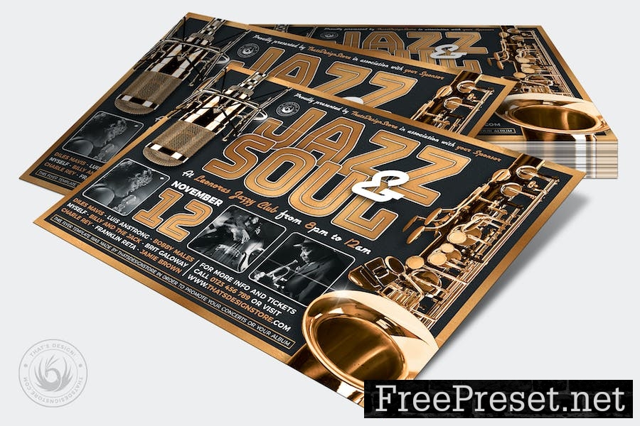 Jazz and Soul Flyer Template EP6B9D5