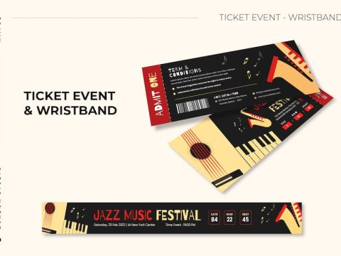 Jazz Festival - Ticket & Wristband AVNTW9W