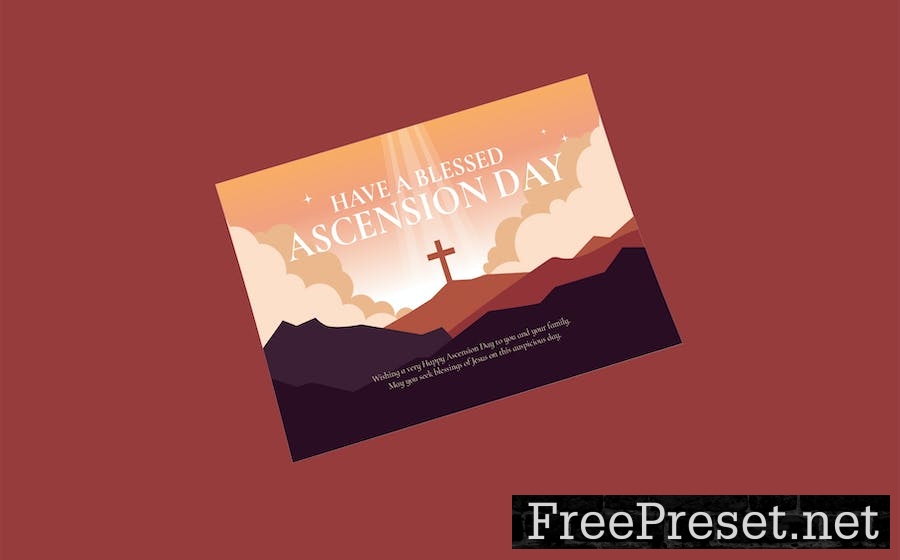 Jesus Ascension Day Greeting Card SV65ZVV