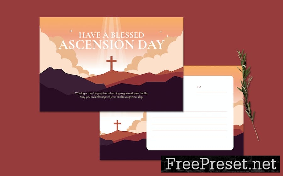 Jesus Ascension Day Greeting Card SV65ZVV