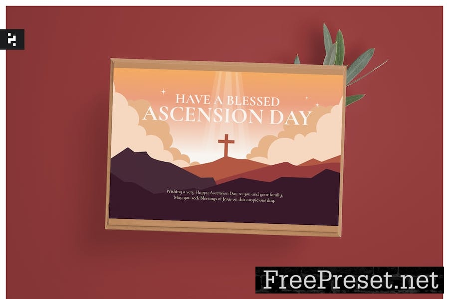 Jesus Ascension Day Greeting Card SV65ZVV