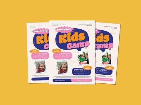 Kids Camp Flyers D9RZPGB