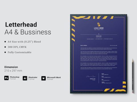 Letterhead Template 47MVP2H