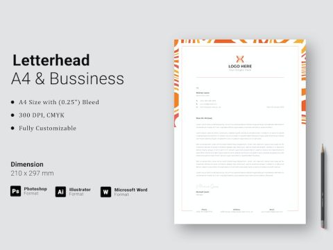 Letterhead Template 5GXCZKT