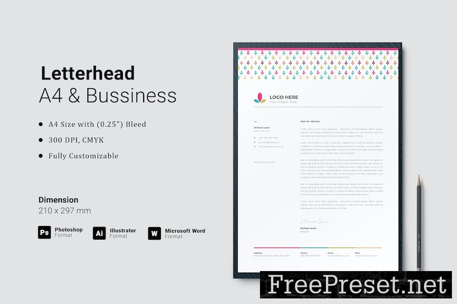 Letterhead Template 8Y7SVUS