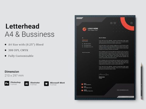 Letterhead Template TZGXEY3