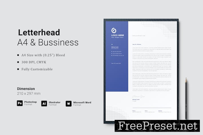 Letterhead Template WD9V6FZ