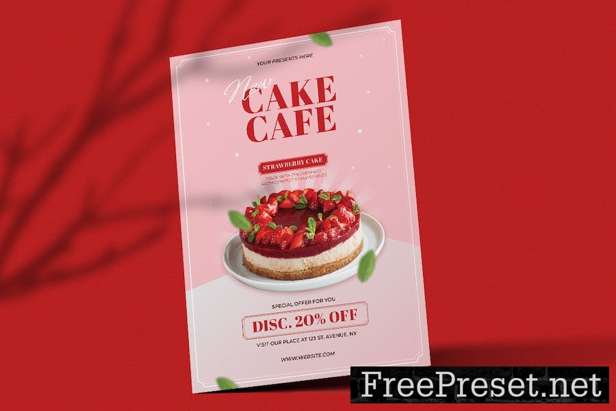 Locan - Cake Cafe Flyer R7L4WQG