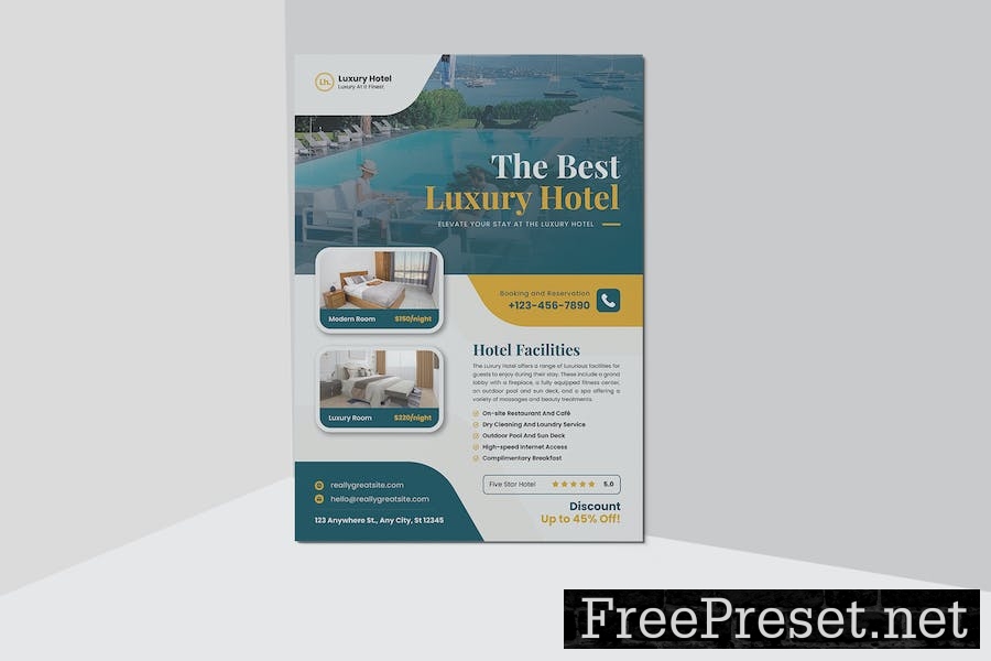 Luxury Hotel Flyer HNKGV6H