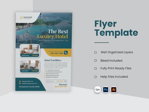 Luxury Hotel Flyer HNKGV6H