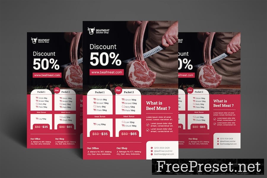 Meat Butcher - Flyer Template JJ6VY6J