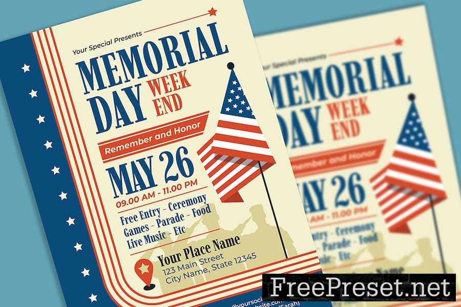 Memorial Day Flyer HDAYD3S