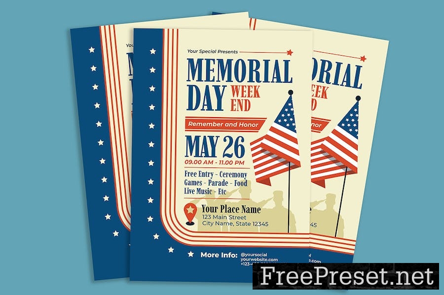 Memorial Day Flyer HDAYD3S