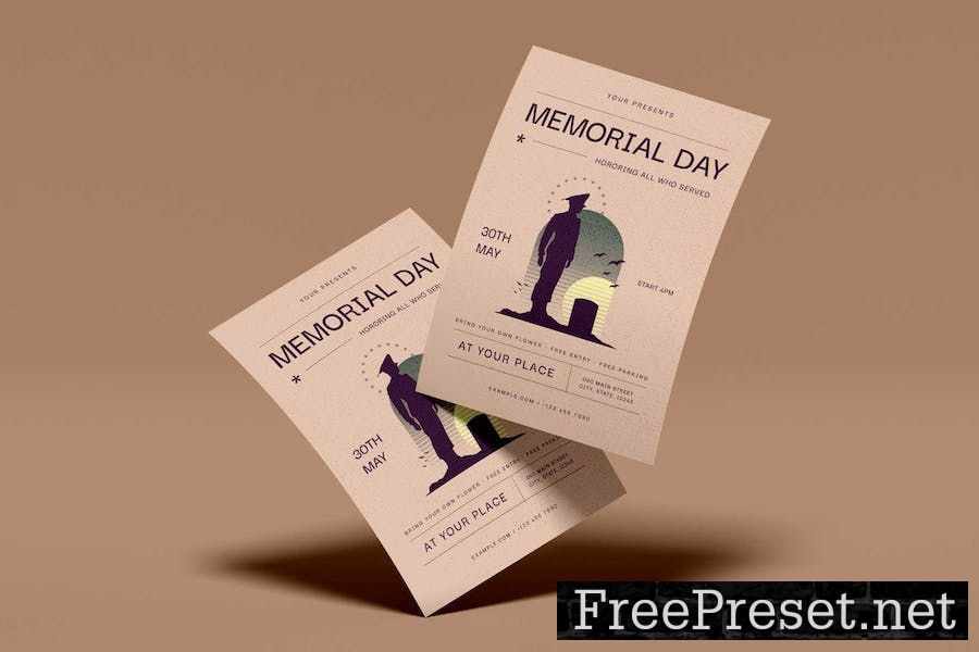 Memorial Day Flyer Set LPR3HGN