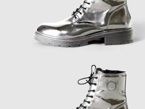 Metallic Ankle Boots Mockup 442162655