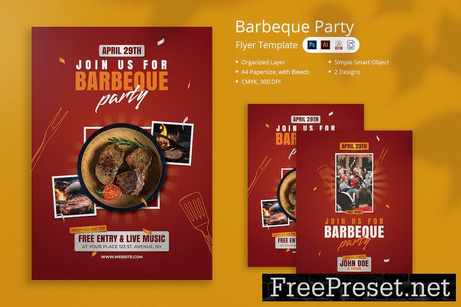 Metha - Barbeque Party Flyer 3S6EL7M