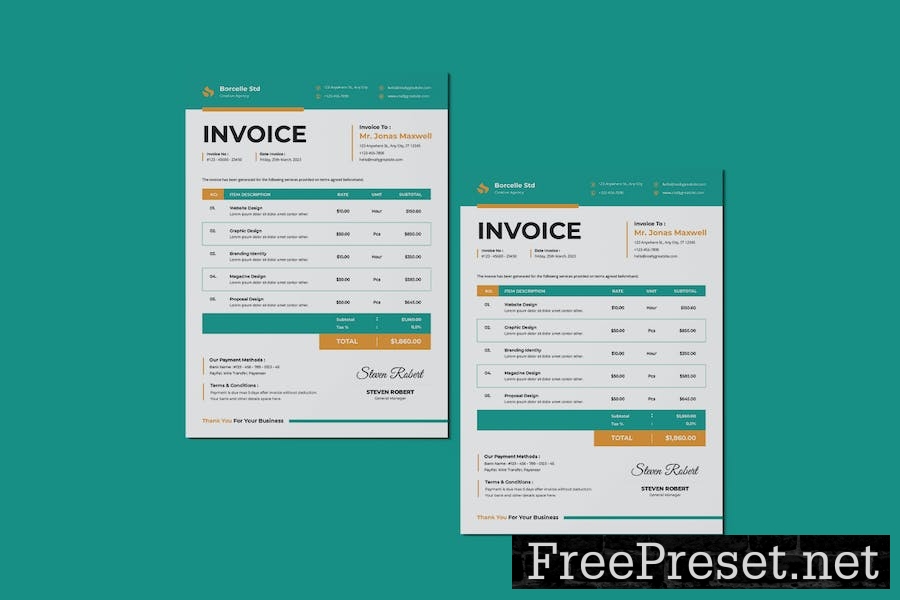 Minimal Business Invoice KBGCQ6B