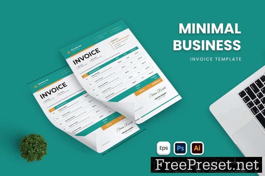 Minimal Business Invoice KBGCQ6B