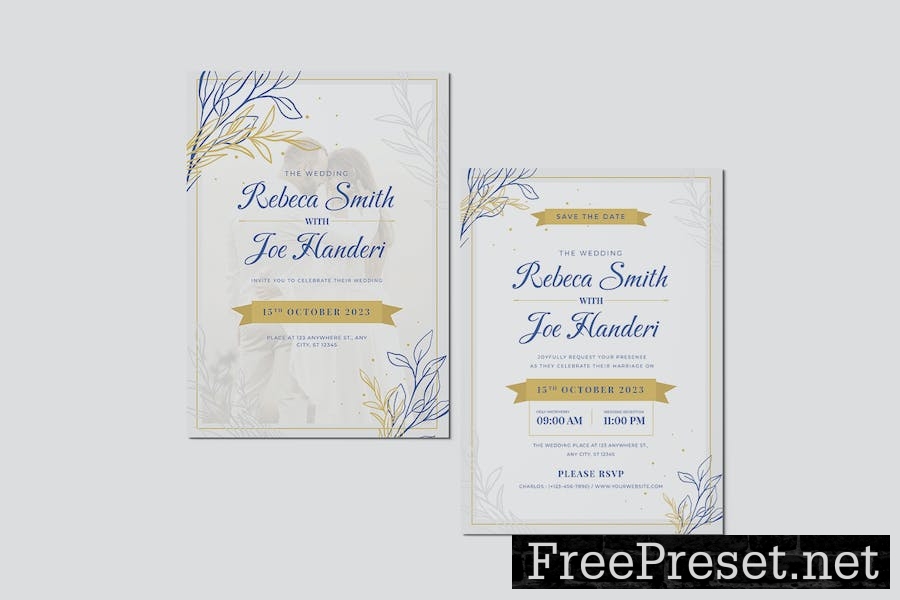 Minimal Luxury Wedding Invitation CDCRJ6F