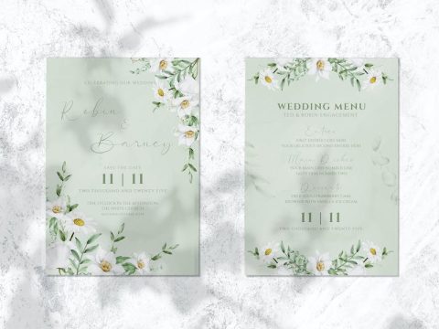 Minimalist Wedding Invitation LN3QVSV