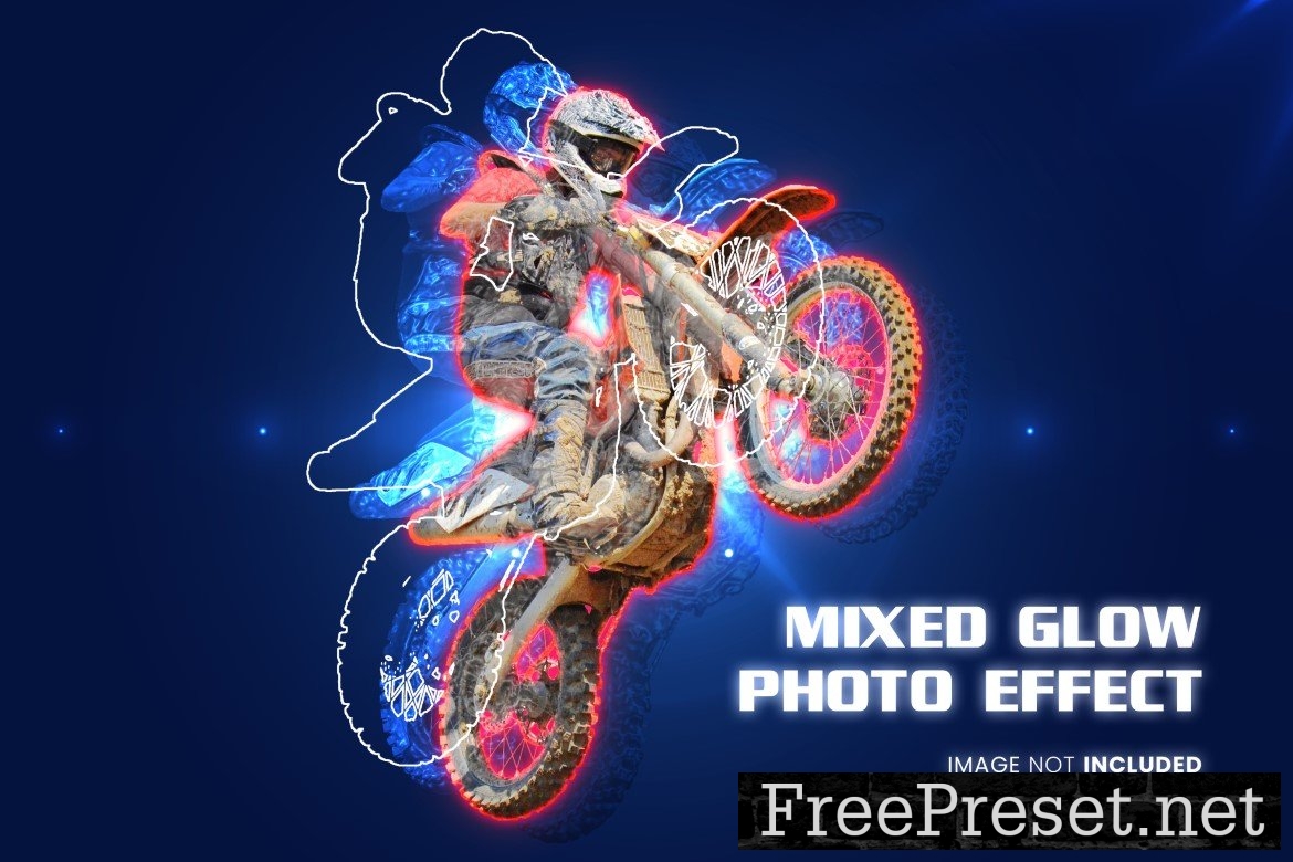 Mixed Glow Photo Effect 7455287