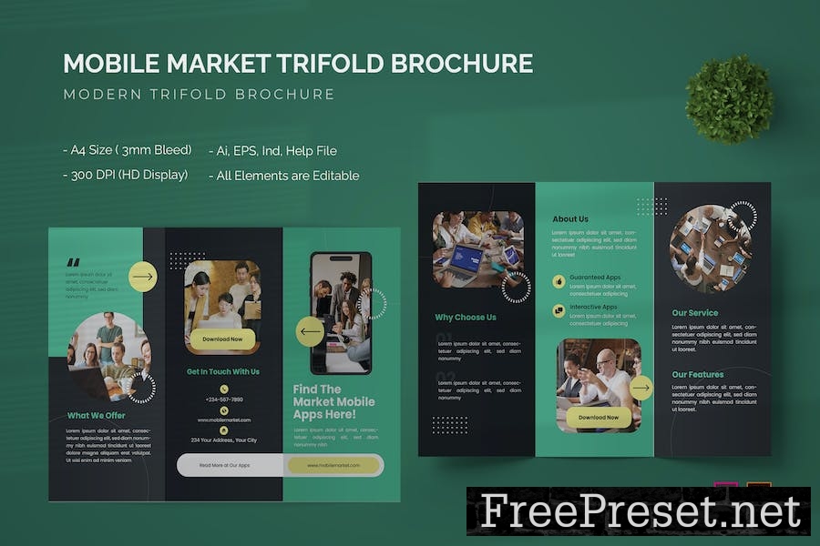 Mobile Market - Trifold Brochure C65352P