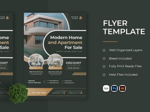 Modern Real Estate Flyer YE79XEM