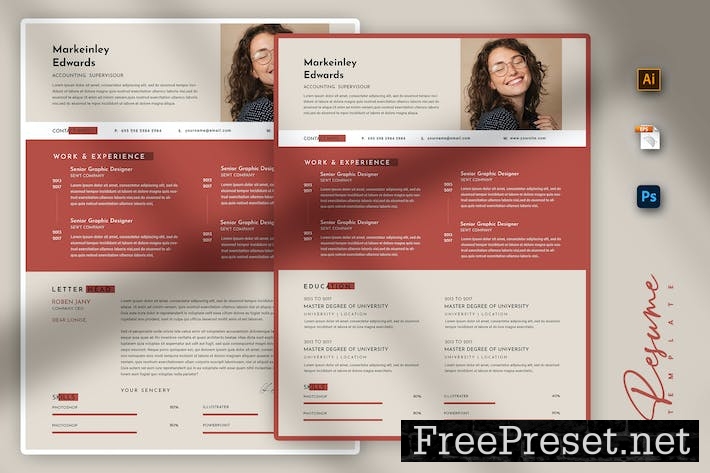 Monopoly Creative Resume & CV Template Z24MMYX