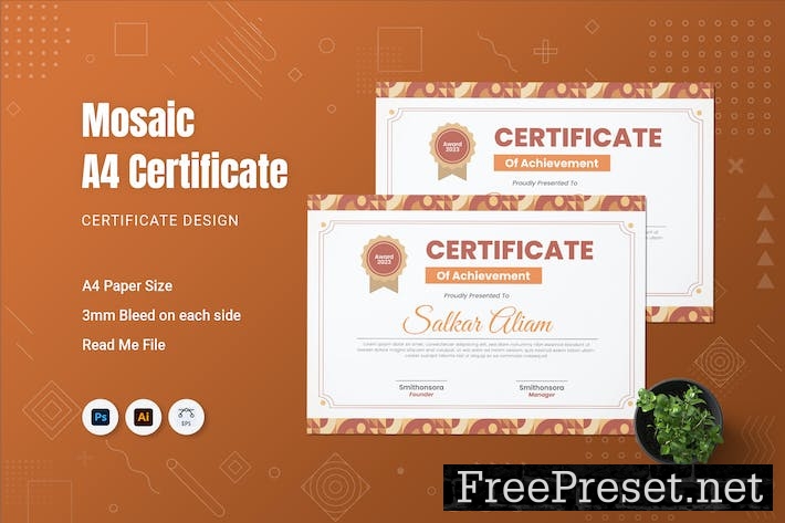 Mosaic Certificate